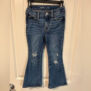 Old Navy Kids Distressed Blue Flare Jeans